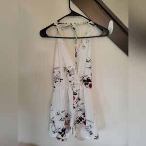 Floral Lace Halter Dress